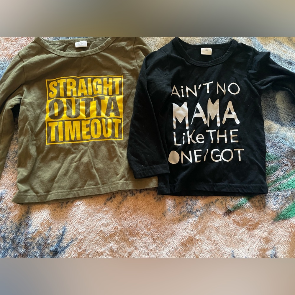 Two toddler boy shirts